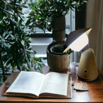 Lampe de lecture zen blanche Hanoïa