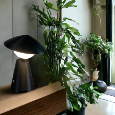 Lampe rechargeable USB design noire Hanoïa-5