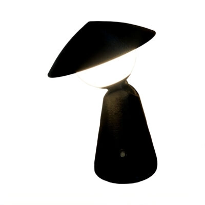 Lampe rechargeable USB design noire Hanoïa