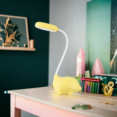 Lampe de bureau enfant jaune Diplodoc-7