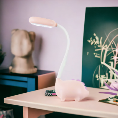 Lampe de bureau enfant rose Diplodoc-3