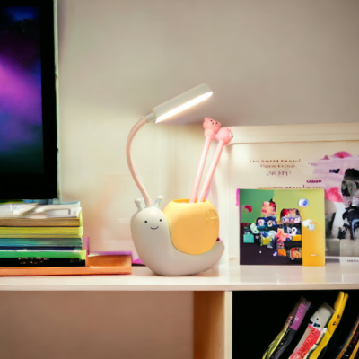 Lampe de bureau enfant rechargeable bleue Carola-9