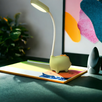 Lampe de bureau enfant verte Diplodoc-3