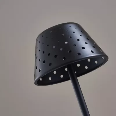 Lampe à poser sans fil rechargeable noire Tania-3