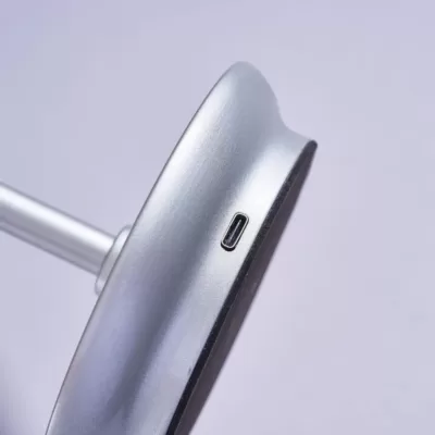 Lampe à poser sans fil rechargeable argent Tania-4