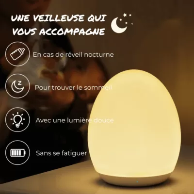 Lampe de nuit Olivia qui accompagne
