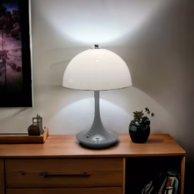 Lampe de table sans fil LED grise Lina-2