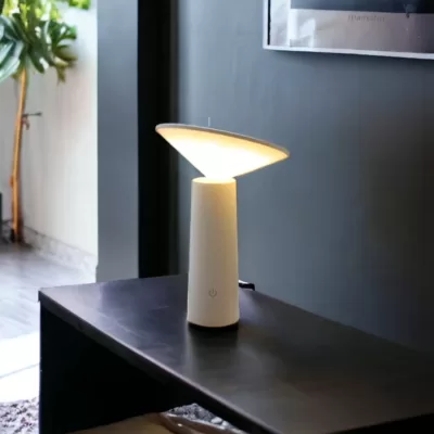 Lampe de table sans fil incurvée Vedia blanche_6