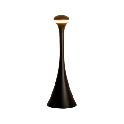 Lampe de table sans fil élégante noire Rodia