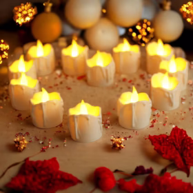 Bougie chauffe plat LED électrique-1