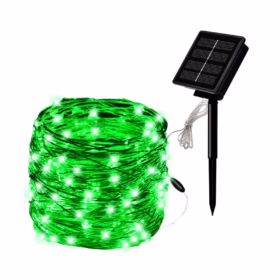 Guirlande solaire lumineuse verte Increbible