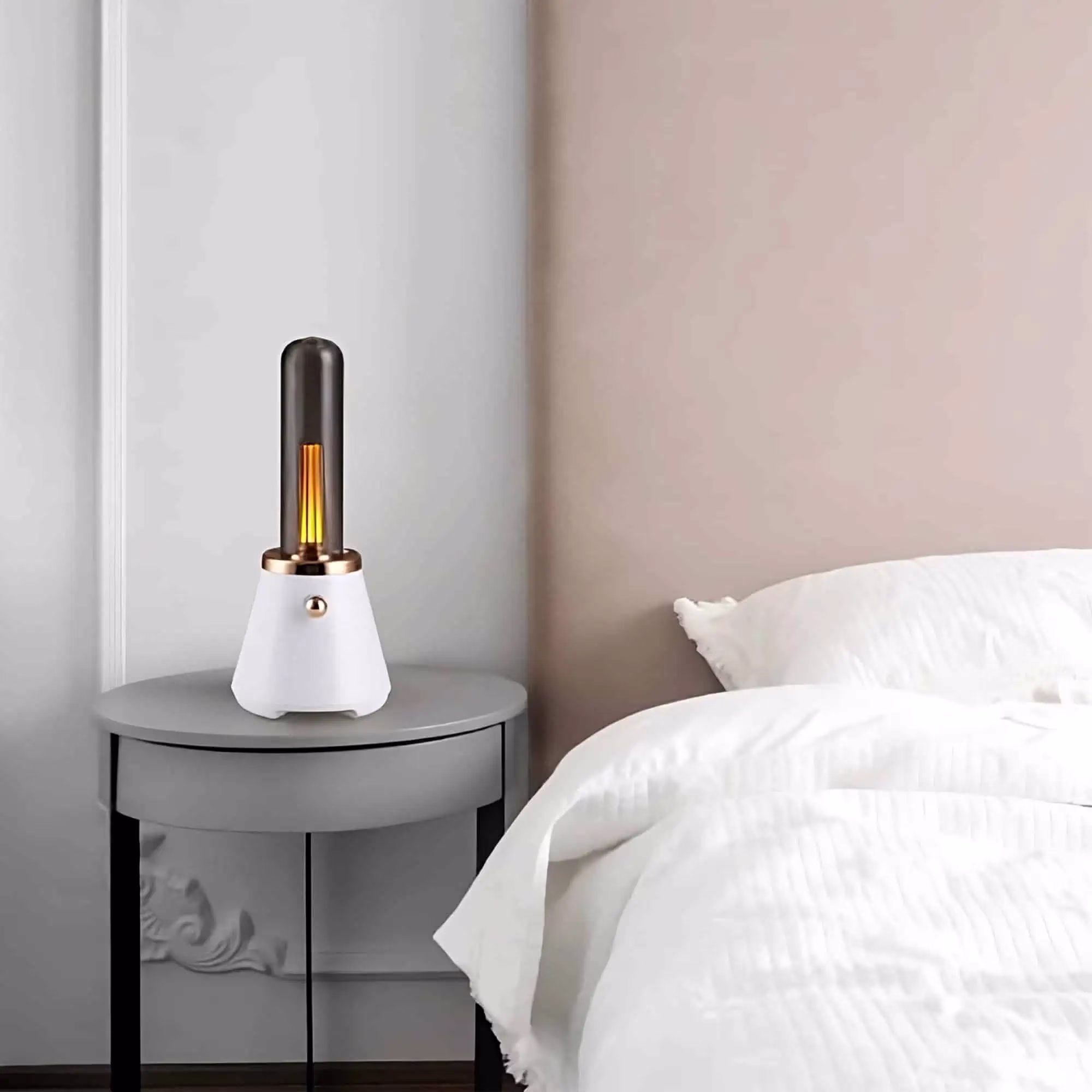 Lampe-a-poser-sans-fil-enceinte-blanche-Spary-2.webp Lampe à poser sans fil enceinte blanche Spary – Image 1