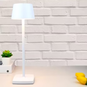 Lampe de table rechargeable blanche Coffee
