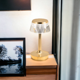 lampe de table dorée Victoria