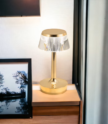 lampe de table dorée Victoria