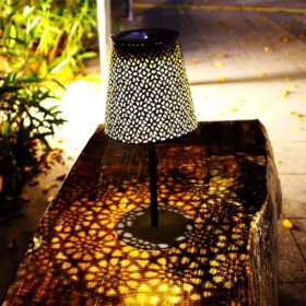 Lampe de table rechargeable solaire FineSteel