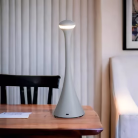 Lampe de table sans fil élégante blanche Rodia