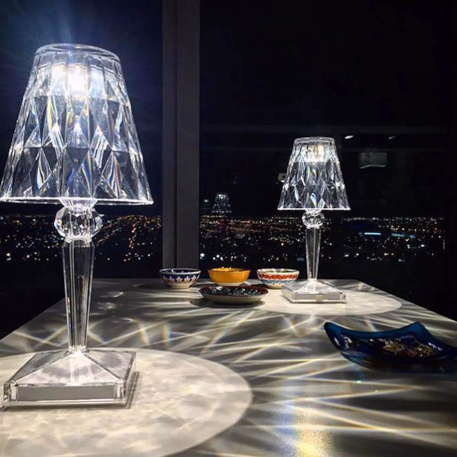 Lampe de table sans fil luxuriante Duxia