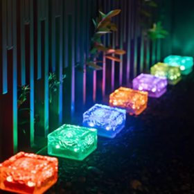 Lampe solaire jardin brique ClearStone