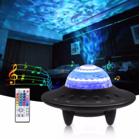 Veilleuse musicale rechargeable projection Spacia