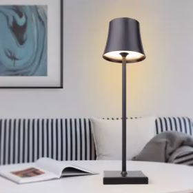 lampe sans fil aluminium noire European