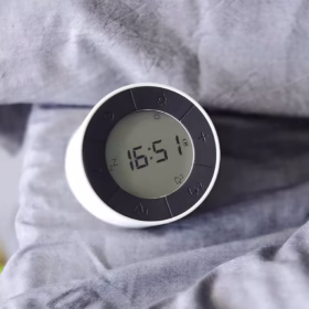 Veilleuse rechargeable horloge blanche Halfcylind