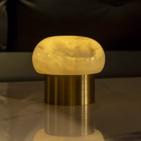 Lampe design LED rechargeable pierre restaurant MP409