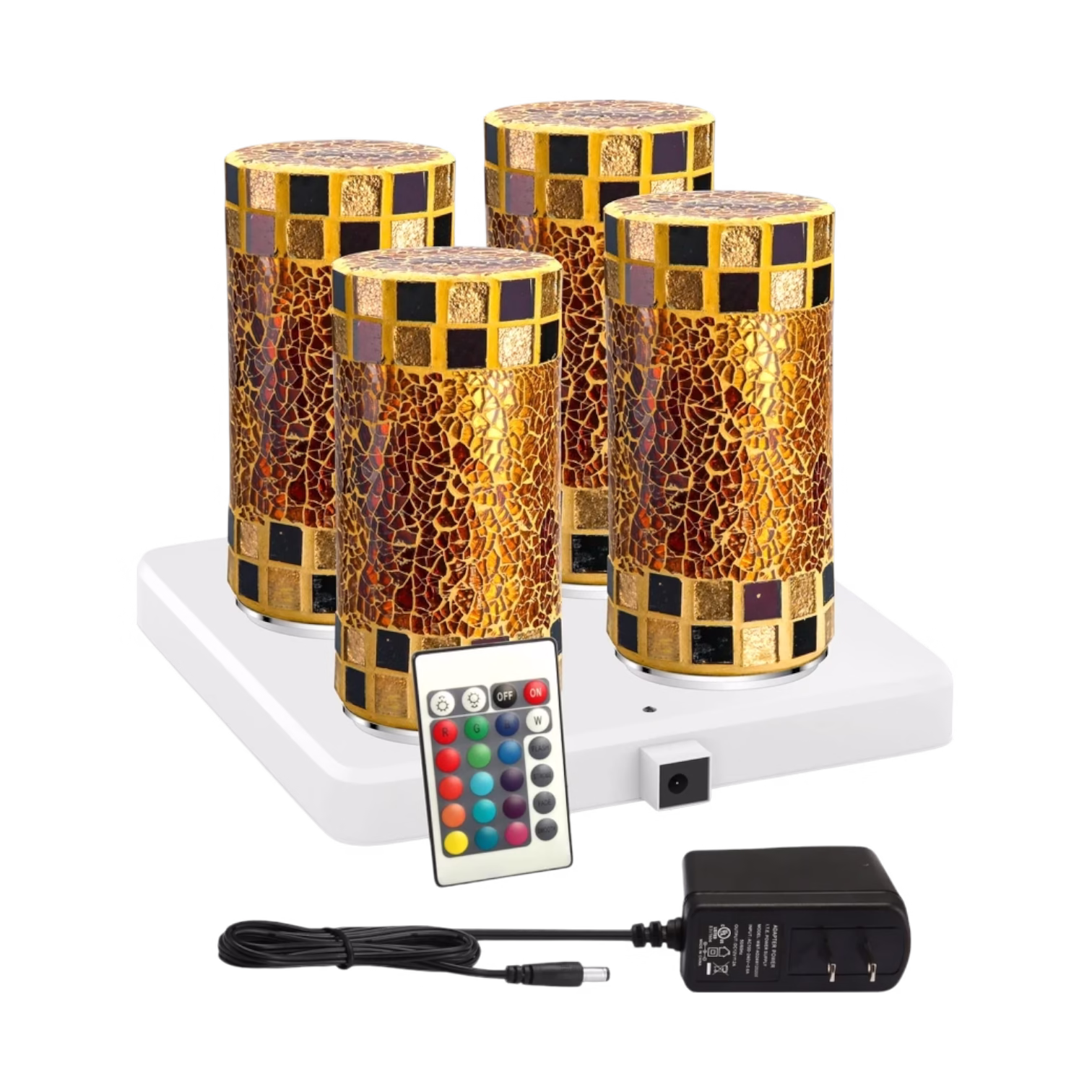 3-Lampe sans fil pro MP-357 Lampe sans fil cristalline dorée 357