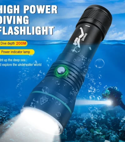 Lampe Plongée Professionnelle P70 3000LM-1