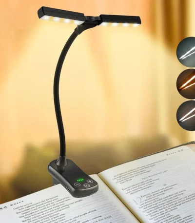 Lampe Lecture Clip Double Tête LED-1