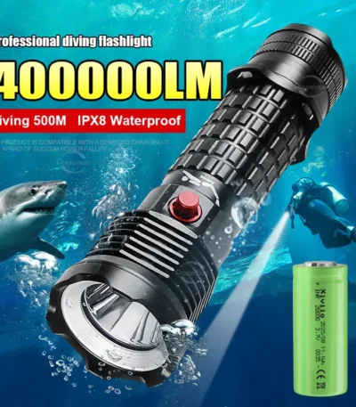 Lampe Plongée Professionnelle XHP199 Étanche-1