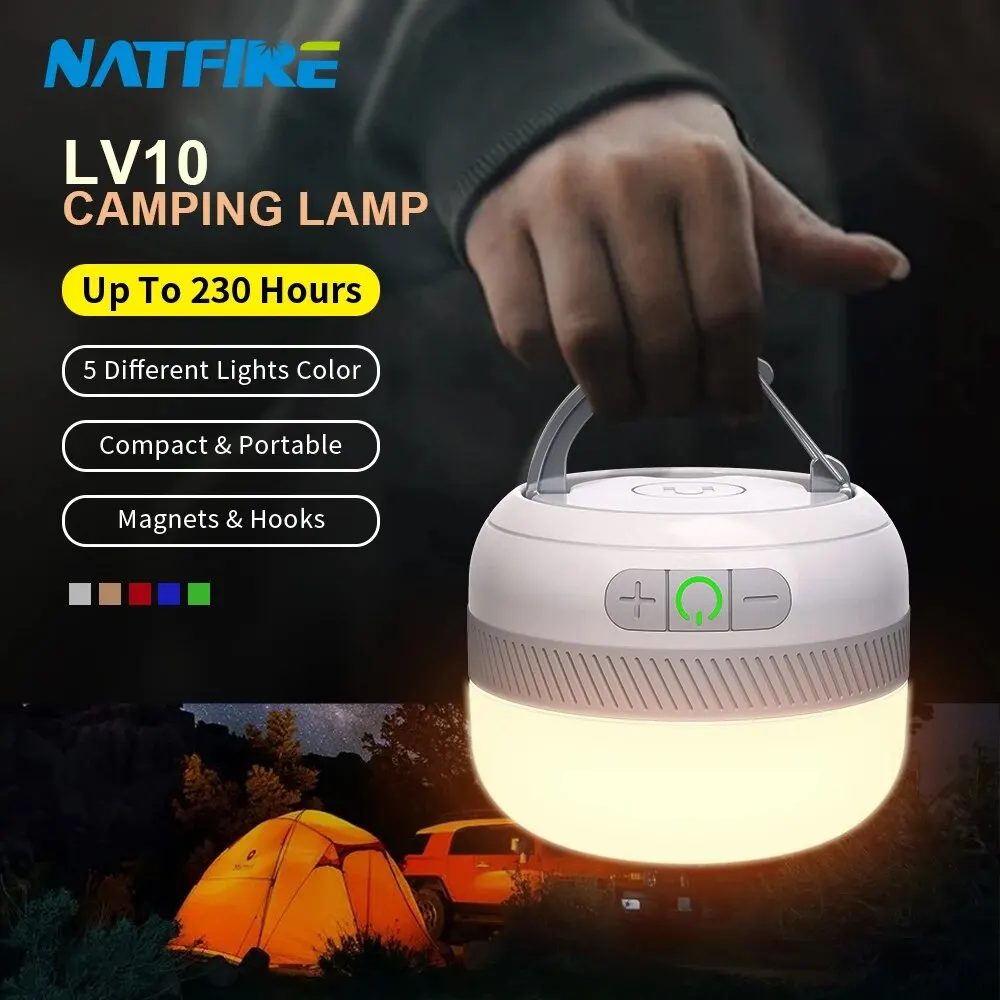 Lampe Camping Rechargeable NATFIRE LV10-1 Lampe Camping Rechargeable NATFIRE LV10-1