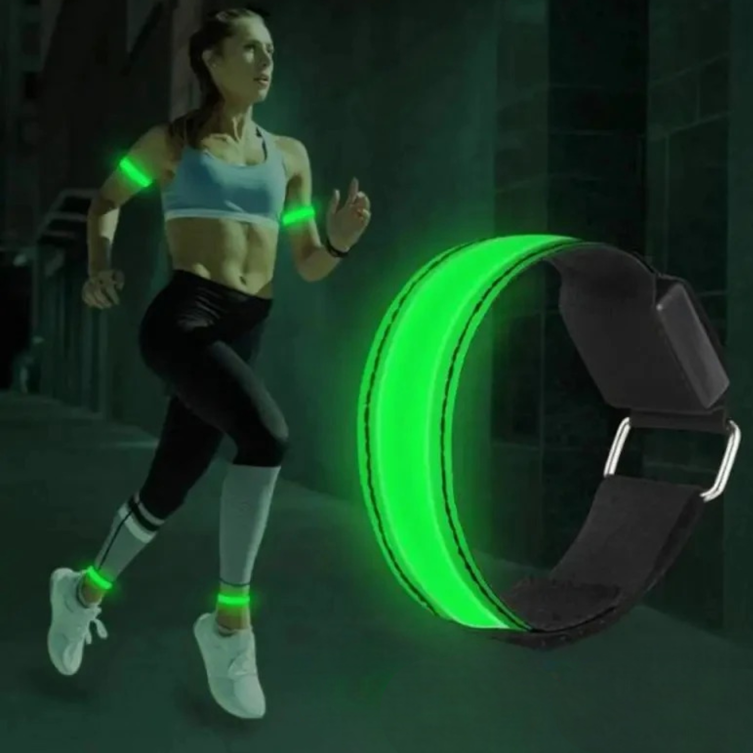 Brassard LED Running Rechargeable USB-3 Brassard LED Running Rechargeable USB-3