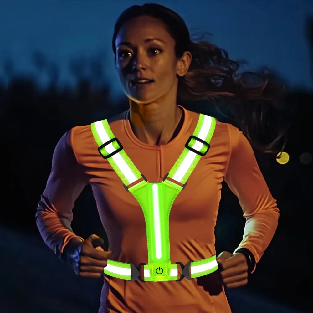Gilet Réfléchissant LED Running Rechargeable-20