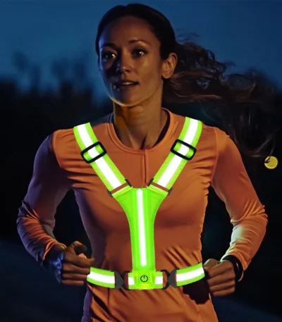 Gilet Réfléchissant LED Running Rechargeable-20