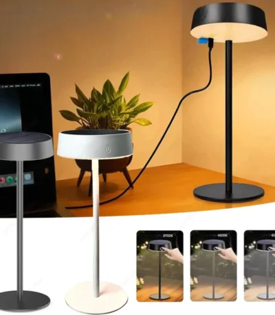 Lampe de Table Solaire 2000mAh USB-C-1